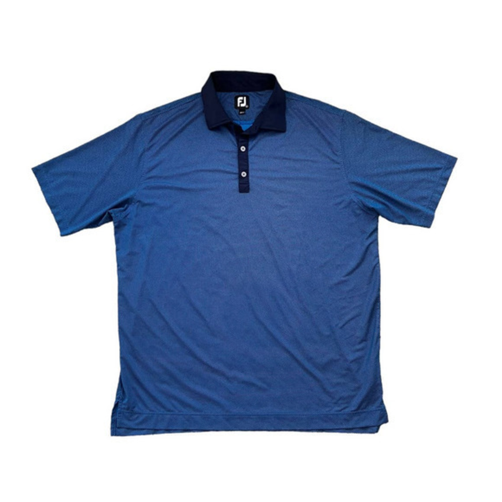 FootJoy Men's‎ Blue Golf Polo Short Sleeve Shirt
